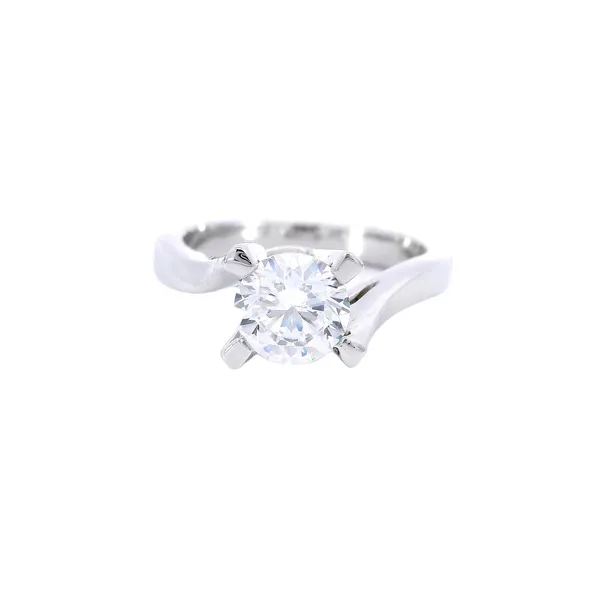 14K White Gold Solitaire Diamond Engagement Ring Setting Carroll's Jewelers Fort Lauderdale, FL