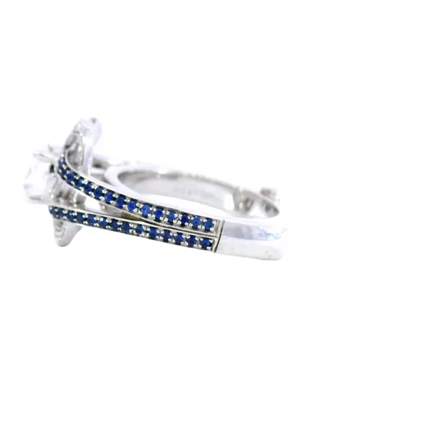 Entangle 14K White Gold Diamond & Sapphire Ring Image 2 Carroll's Jewelers Fort Lauderdale, FL