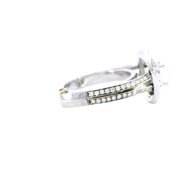 Entangle 14K White Gold Diamond & Sapphire Ring Image 4 Carroll's Jewelers Fort Lauderdale, FL