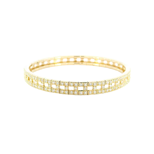 14K Yellow Gold Diamond Pickleball Bracelet Carroll's Jewelers Fort Lauderdale, FL