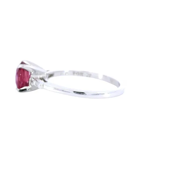 14K White Gold Ruby & Diamond Ring Image 2 Carroll's Jewelers Fort Lauderdale, FL