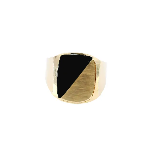 14K Yellow Gold Onyx Ring Carroll's Jewelers Fort Lauderdale, FL