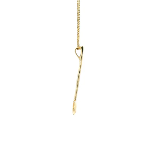 14K Yellow Gold Leslie Fields Musical Notes Necklace Image 4 Carroll's Jewelers Fort Lauderdale, FL