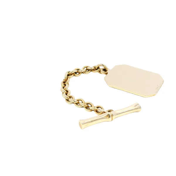 14K Yellow Gold Key Ring & Tag Image 4 Carroll's Jewelers Fort Lauderdale, FL