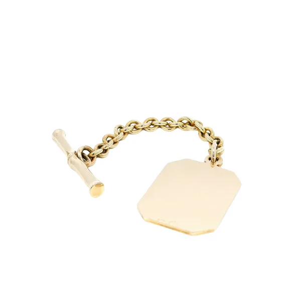 14K Yellow Gold Key Ring & Tag Carroll's Jewelers Fort Lauderdale, FL