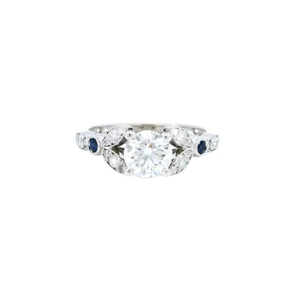 14K White Gold Diamond & Sapphire Ring Carroll's Jewelers Fort Lauderdale, FL
