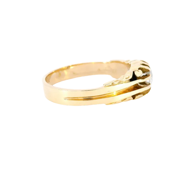 14K Yellow Gold Fancy Diamond Ring Image 4 Carroll's Jewelers Fort Lauderdale, FL