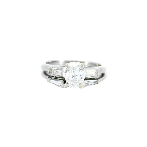 14K White Gold Oval Diamond Ring Carroll's Jewelers Fort Lauderdale, FL