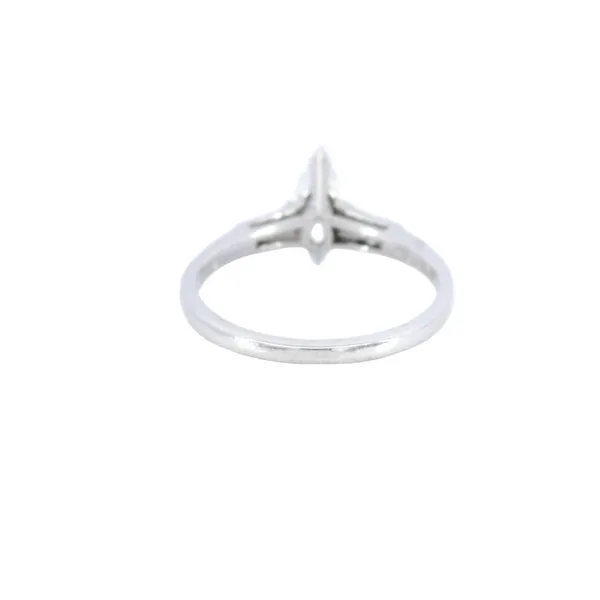 14K White Gold Marquise Diamond Ring Image 3 Carroll's Jewelers Fort Lauderdale, FL