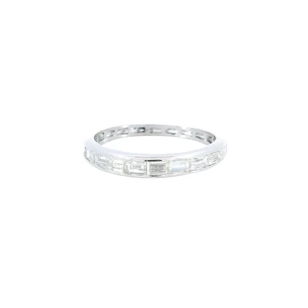 Platinum Diamond Baguette Eternity Ring Carroll's Jewelers Fort Lauderdale, FL