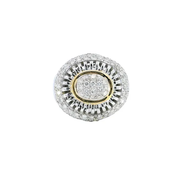 18K Two-Tone Diamond Statement Ring Carroll's Jewelers Fort Lauderdale, FL