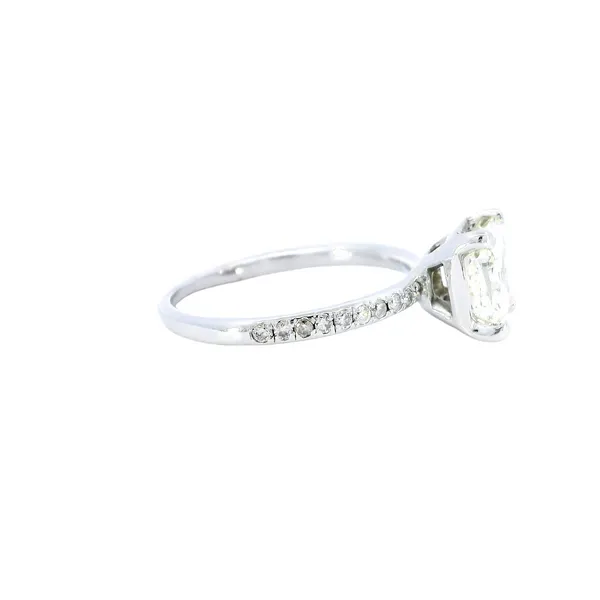 18K White Gold 1.51 Carat Cushion Diamond Ring Image 4 Carroll's Jewelers Fort Lauderdale, FL