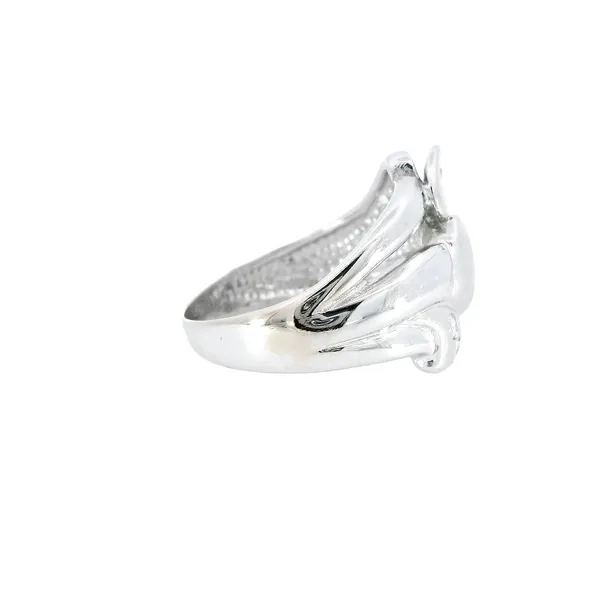 18K White Gold Freeform Diamond Ring Image 4 Carroll's Jewelers Fort Lauderdale, FL