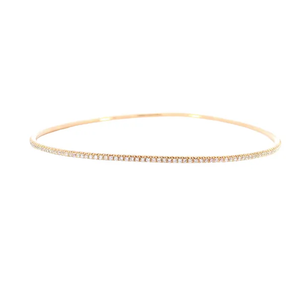 18K Rose Gold Diamond Bracelet Image 2 Carroll's Jewelers Fort Lauderdale, FL