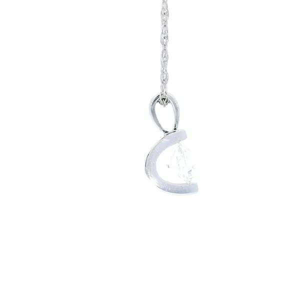 14K White Gold Diamond Pendant Image 4 Carroll's Jewelers Fort Lauderdale, FL