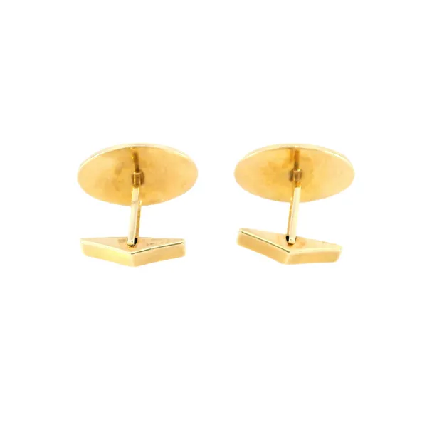 14K Yellow Gold Starburst Cufflinks Image 3 Carroll's Jewelers Fort Lauderdale, FL