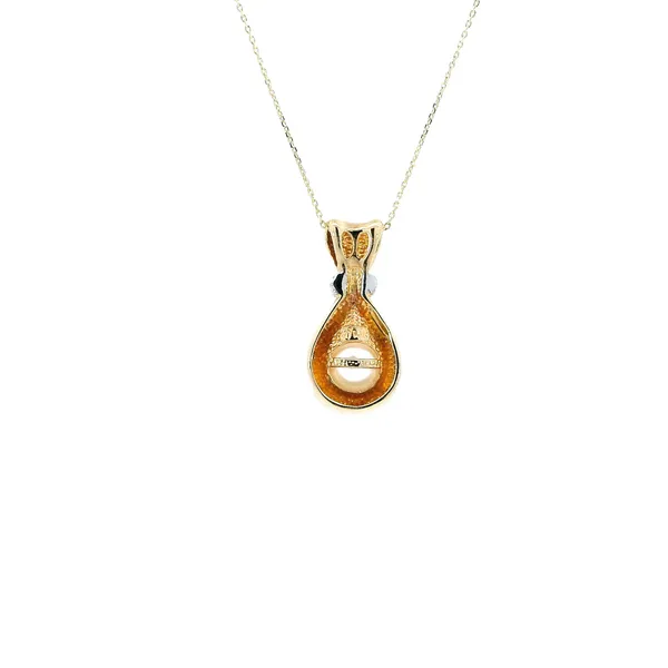 14K Yellow Gold Cultured Pearl Pendant Image 3 Carroll's Jewelers Fort Lauderdale, FL