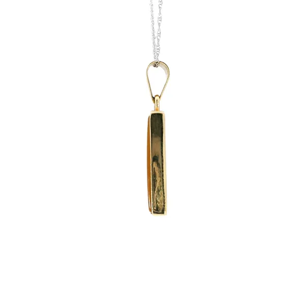 18K Yellow Gold Arabic Blessing Pendant Image 2 Carroll's Jewelers Fort Lauderdale, FL