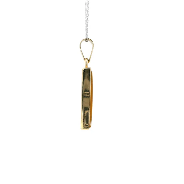 18K Yellow Gold Arabic Blessing Pendant Image 4 Carroll's Jewelers Fort Lauderdale, FL