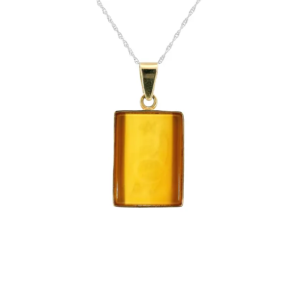 18K Yellow Gold Arabic Blessing Pendant Carroll's Jewelers Fort Lauderdale, FL