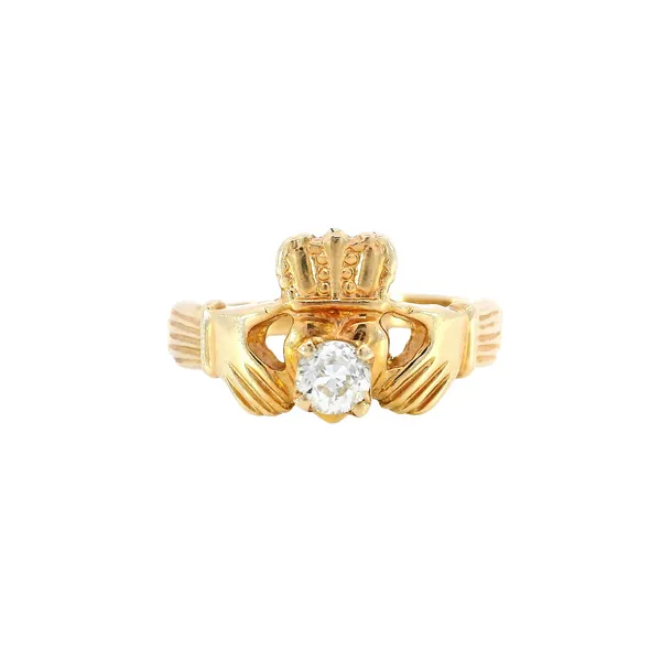 14K Yellow Gold Claddagh Ring Carroll's Jewelers Fort Lauderdale, FL