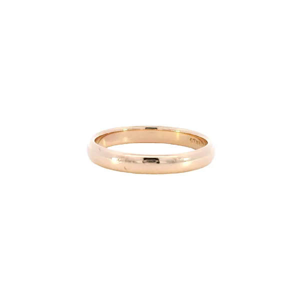 18K Rose Gold Tiffany Wedding Band Image 2 Carroll's Jewelers Fort Lauderdale, FL