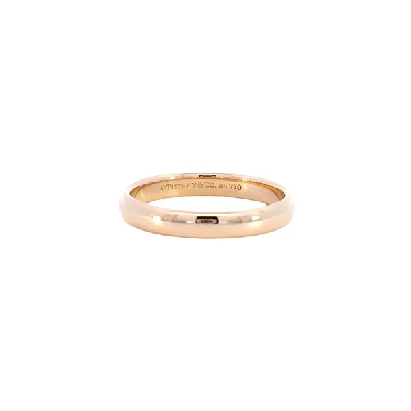 18K Rose Gold Tiffany Wedding Band Carroll's Jewelers Fort Lauderdale, FL