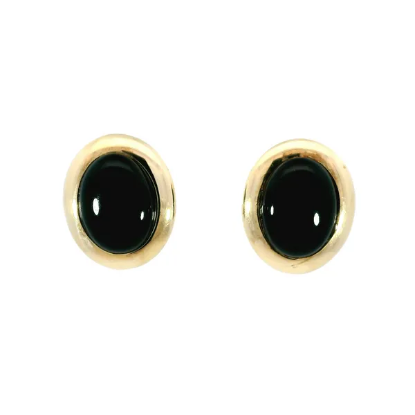 14K Yellow Gold Black Onyx Earrings Carroll's Jewelers Fort Lauderdale, FL
