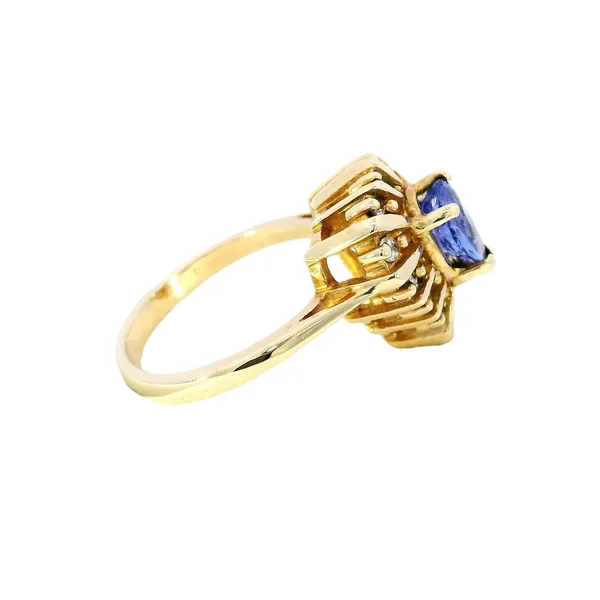 14K Yellow Gold Tanzanite & Diamond Fashion Ring Image 4 Carroll's Jewelers Fort Lauderdale, FL
