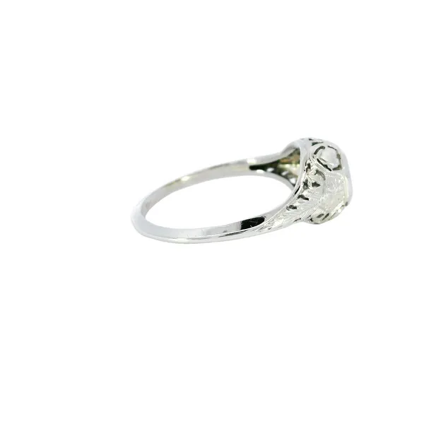 14K White Gold Green Diamond Ring Image 4 Carroll's Jewelers Fort Lauderdale, FL