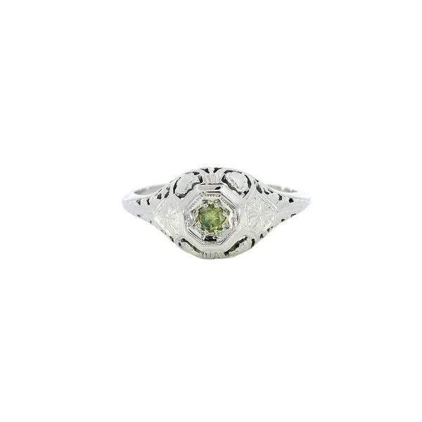 14K White Gold Green Diamond Ring Carroll's Jewelers Fort Lauderdale, FL