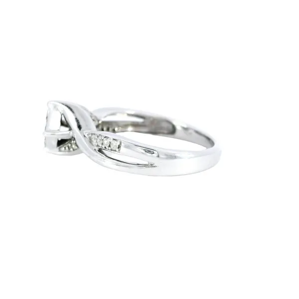10K White Gold Vintage Diamond Ring Image 2 Carroll's Jewelers Fort Lauderdale, FL