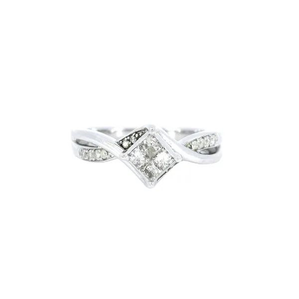 10K White Gold Vintage Diamond Ring Carroll's Jewelers Fort Lauderdale, FL