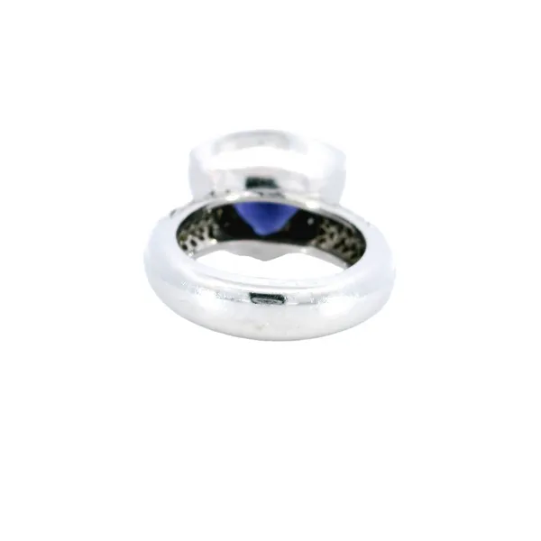 18K White Gold Iolite & Diamond Ring Image 3 Carroll's Jewelers Fort Lauderdale, FL