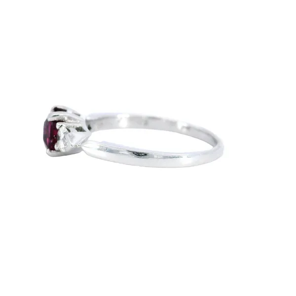 Platinum Ruby & Diamond Ring Image 2 Carroll's Jewelers Fort Lauderdale, FL