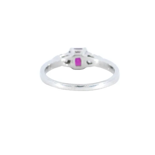 Platinum Ruby & Diamond Ring Image 3 Carroll's Jewelers Fort Lauderdale, FL
