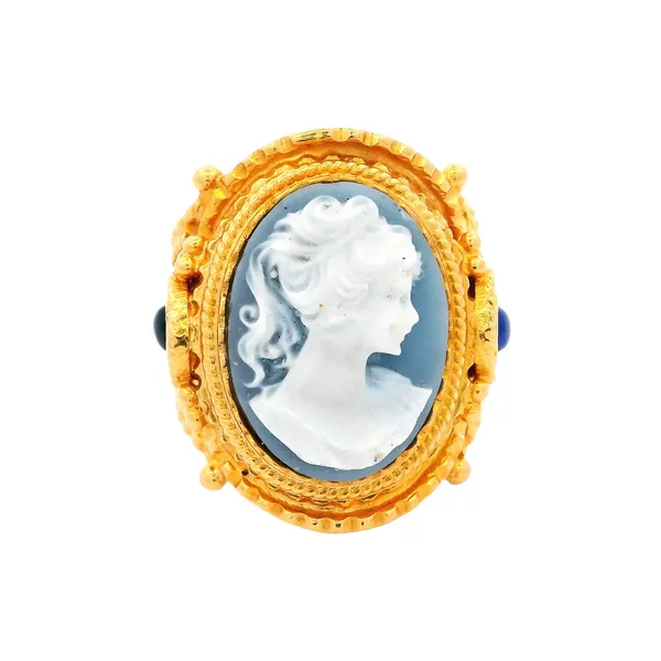 22K Yellow Gold Cameo Ring Carroll's Jewelers Fort Lauderdale, FL