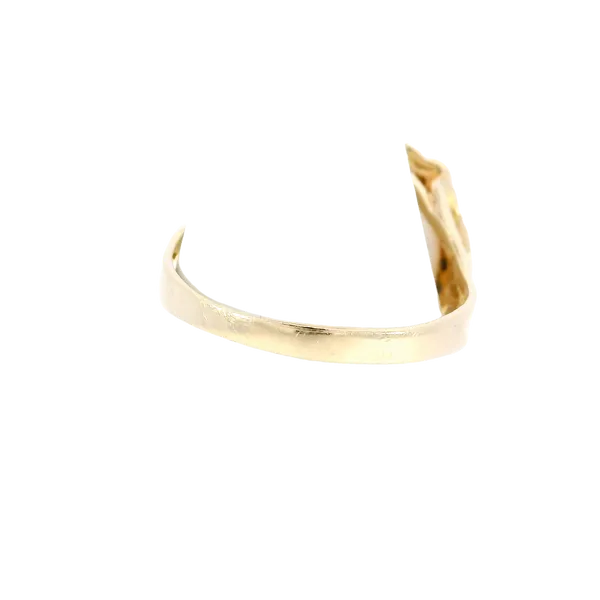 14K Yellow Gold Mabe Pearl & Diamond Ring Image 3 Carroll's Jewelers Fort Lauderdale, FL