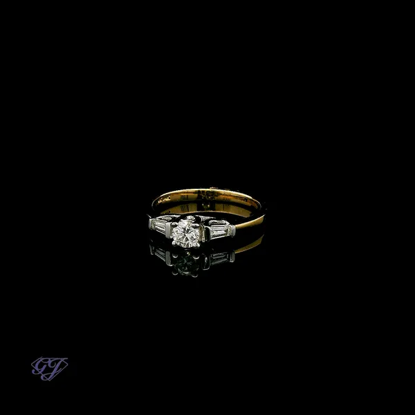 14K Yellow Gold .25ct Diamond Engagment/Promise Ring Image 3 Geneva Jewelry Riverside, CA