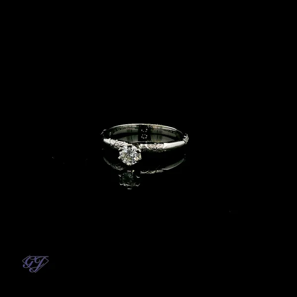 18K White Gold 0.25ct Diamond Engagement/Promise Ring Image 3 Geneva Jewelry Riverside, CA