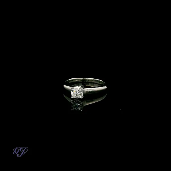Platinum 0.53ct Diamond Engagement Ring Image 3 Geneva Jewelry Riverside, CA