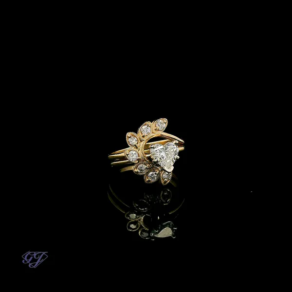 14K Yellow Gold 0.72ct Diamond Engagement Ring Image 2 Geneva Jewelry Riverside, CA