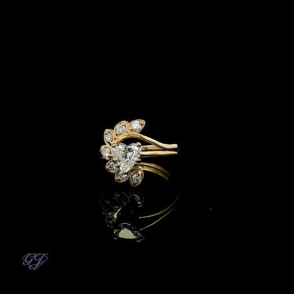 14K Yellow Gold 0.72ct Diamond Engagement Ring Image 3 Geneva Jewelry Riverside, CA
