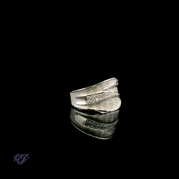 18K White Gold Diamond Cocktail Ring - .19ctw Image 2 Geneva Jewelry Riverside, CA