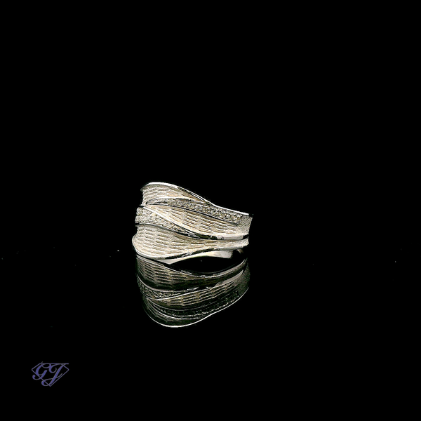 18K White Gold Diamond Cocktail Ring - .19ctw Image 3 Geneva Jewelry Riverside, CA