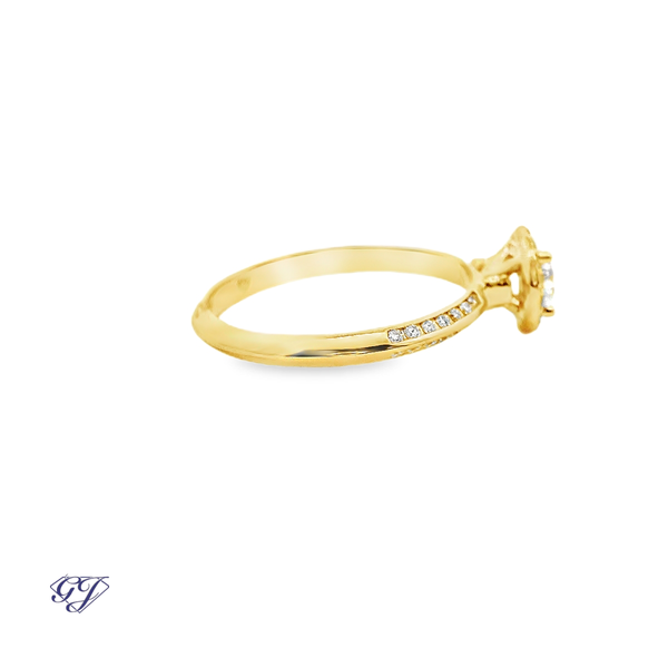 Florentine Halo Ring Image 4 Geneva Jewelry Riverside, CA