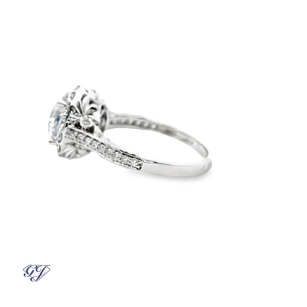 Duomo Halo Ring Set Image 3 Geneva Jewelry Riverside, CA