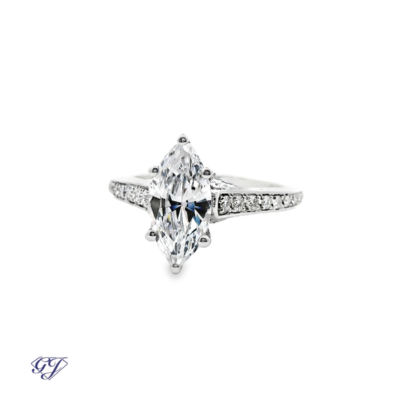 White Lily Bloom Ring Set Image 2 Geneva Jewelry Riverside, CA