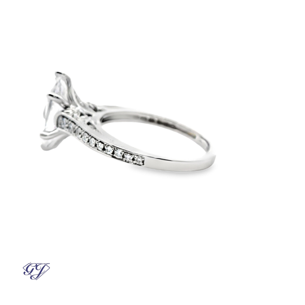 White Lily Bloom Ring Set Image 3 Geneva Jewelry Riverside, CA