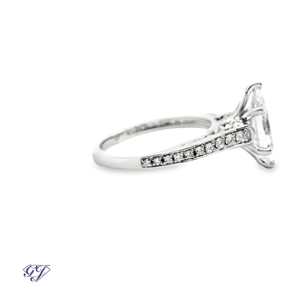 White Lily Bloom Ring Set Image 4 Geneva Jewelry Riverside, CA